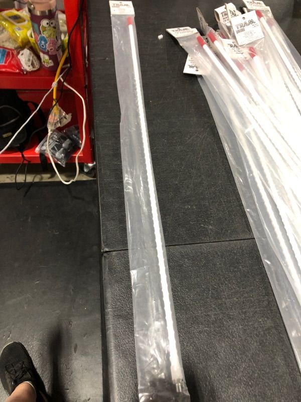 Photo 1 of 3 ft. Fiberglass CB Antenna, White