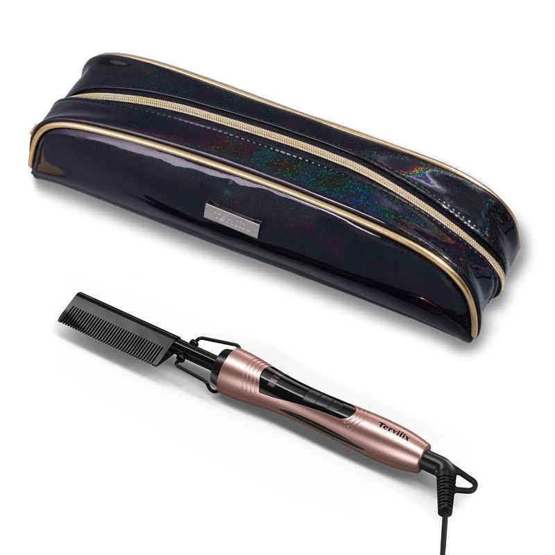 Photo 1 of Terviiix Electric Hot Comb & Heat Resistant Hair Iron Bag with Curling Iron Cover
