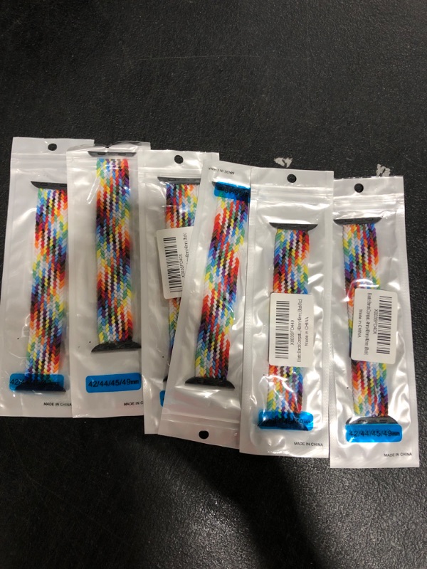 Photo 1 of Rainbow 6 Pack Apple Watch Bands // 49MM