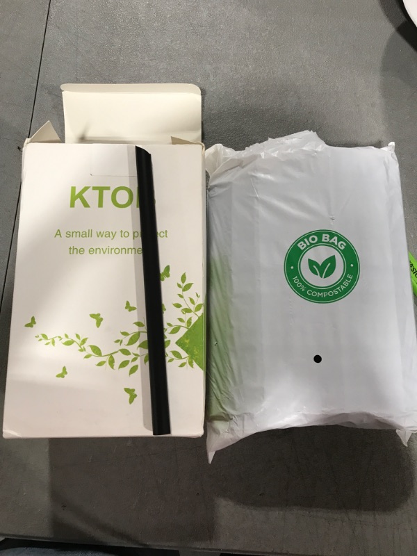 Photo 2 of 100 Count Extra Wide Compostable Boba Tea Straws Black,1/2" Wide X 8 1/2" Long KTOB Biodegradable PLA Jumbo Smoothie straws Disposable,Eco Friendly Plant-Based Plastic Bubble Tea Straws