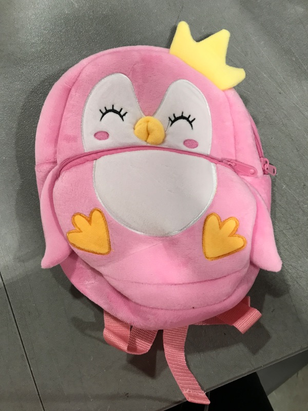 Photo 2 of NICE CHOICE Cute Toddler Backpack Toddler Bag Plush Animal Cartoon Mini Travel Bag for Baby Girl Boy 2-6 Years(Cute Penguin) 