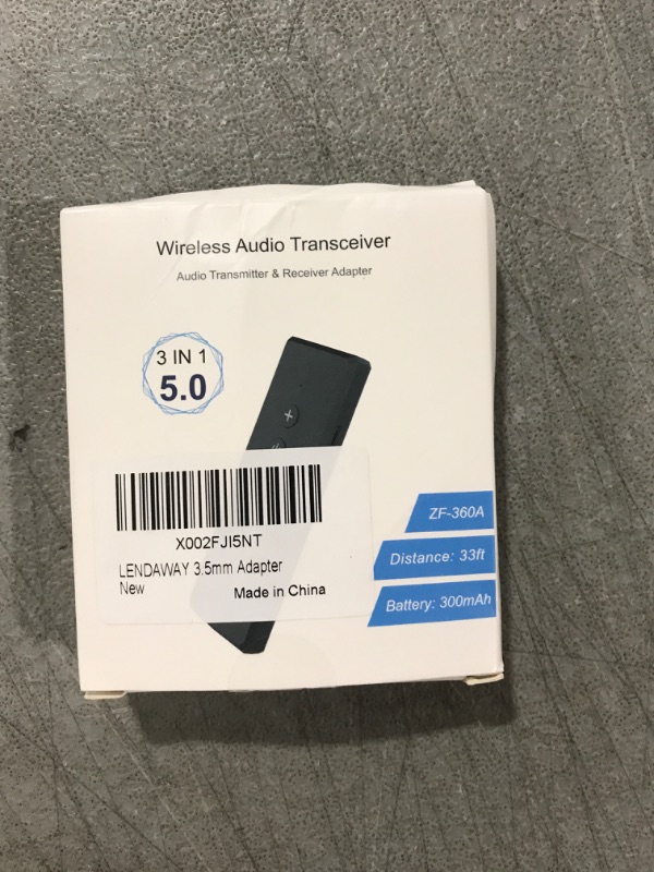 Photo 3 of Bluetooth 5.0 Transmitter 3-in-1, Portable Wireless Bluetooth Transceiver Adapter, Rechargeable Bluetooth Transmitter for TV, Bluetooth Audio Receiver for Car System Black