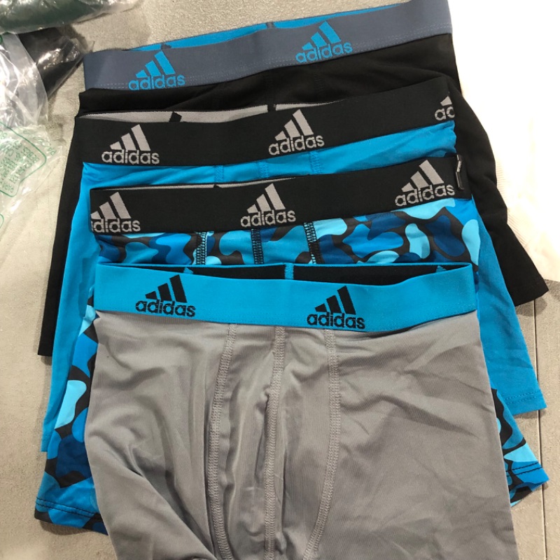 Photo 2 of adidas Boys' Youth Performance Graphic 4-Pack Boxer Brief SIZE L 