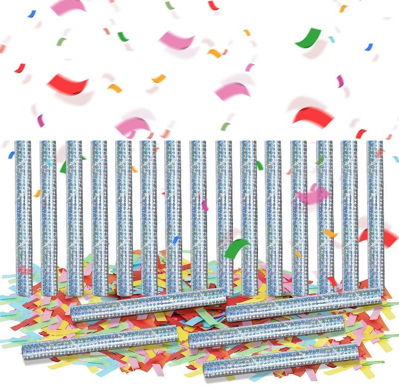 Photo 1 of 20 Pieces Colorful Confetti Sticks, 