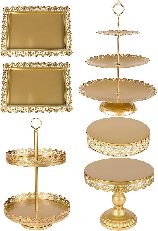 Photo 1 of  6PCS Cake Stand Set,Metal Cake Stand