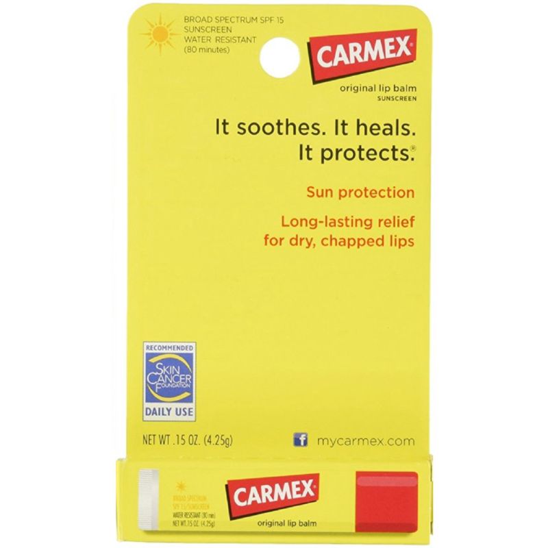 Photo 1 of (Pack of 3) Carmex Click-Stick Moisturizing Lip Balm SPF 15 Original 0.15 oz (Pack of 3)
