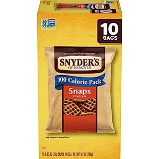 Photo 1 of (Pack of Two) Snyder's of Hanover Pretzels, Snaps 100 Calorie Packs, 10 Ct Multipack (B0BBLZ6CSJ)
