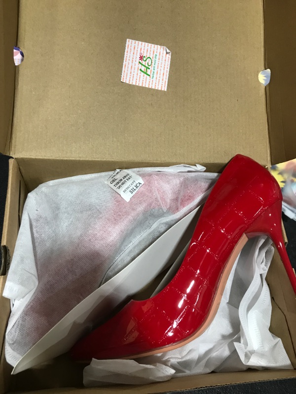 Photo 1 of Coutgo Womens Pointed Toe Stiletto Pumps Stone Pattern Sexy High Heels 3.94Inch Party Wedding Pumps
SZ 9