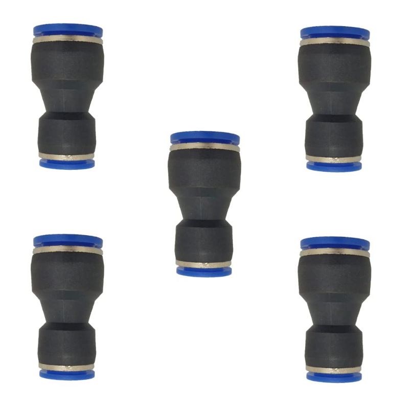 Photo 1 of 14mm OD x 12mm OD Pneumatic quick Connector Push to Connect fittings Straight reducer Union/Coupler (Pack of 5)
