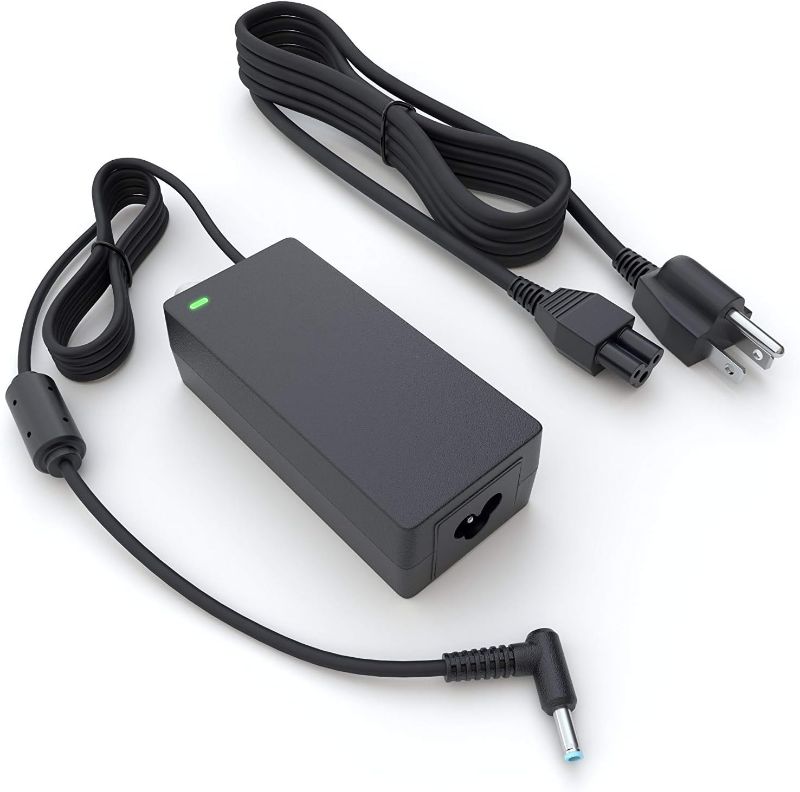 Photo 1 of PowerSource 19.5V 65W 45W UL Listed 14Ft Long HP Smart Blue Tip AC Adapter for Many Models Including: X360 Pavilion, Envy, Spectre, Elitebook 840, ProBook, and More Laptop Power-Supply Charger Cord
