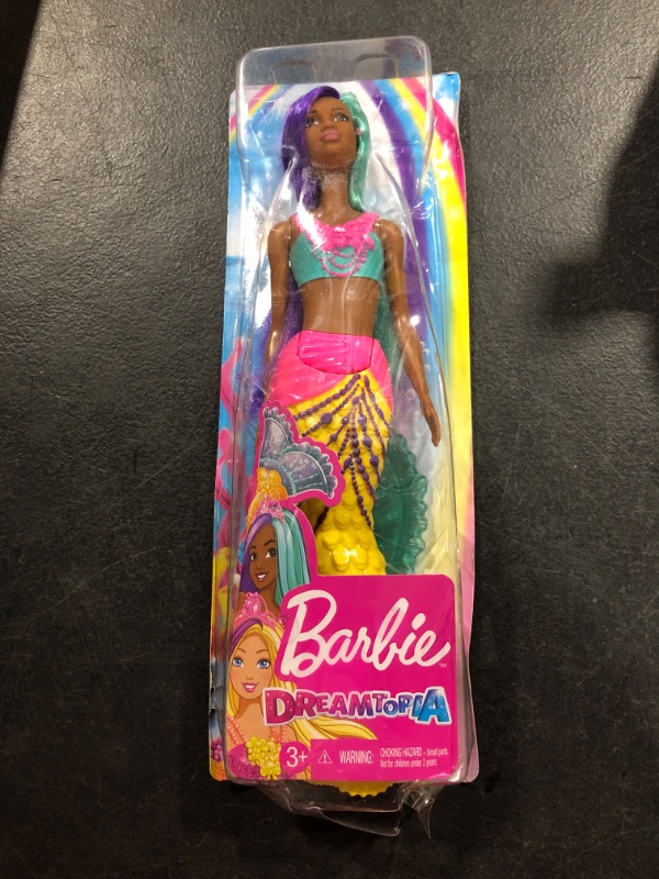 Photo 2 of Barbie Dreamtopia Mermaid Doll, 12-inch, Teal and Purple Hair, with Tiara, Gift for 3 to 7 Year Olds