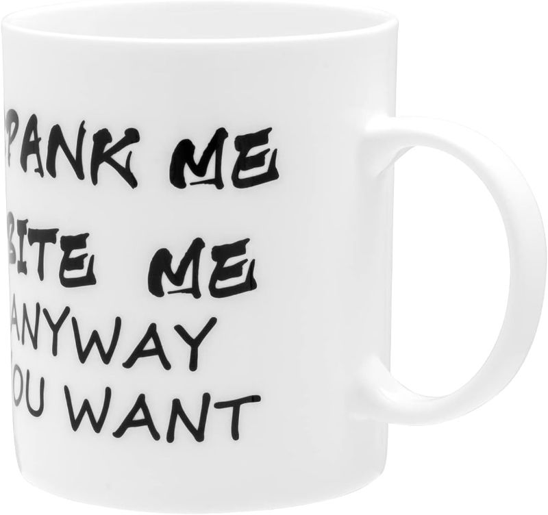 Photo 1 of 13oz Bone China MugsCoffee White Mug Cute Coffee Mug Funny Coffee Mug Teacup for Women Mom Friends Fuuk