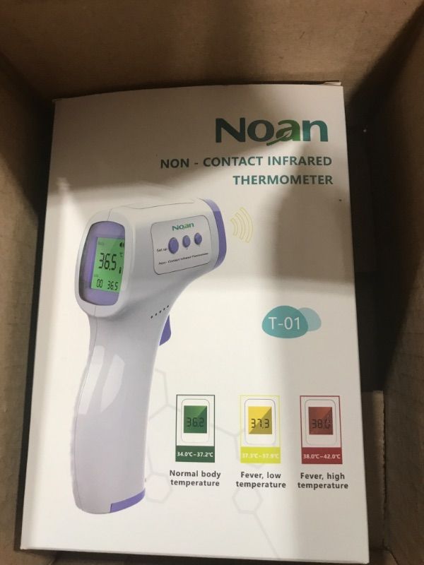 Photo 2 of No Touch Infrared Forehead Thermometer with Accurate Instant Readings and Large Digital Screen