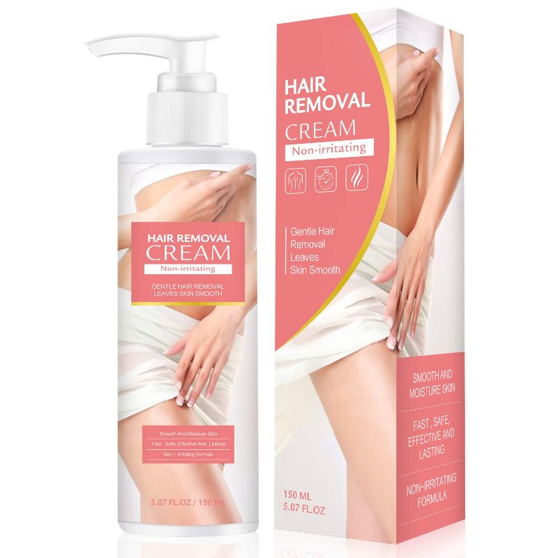 Photo 1 of Hair Removal Cream for Women & Man, DZGT Depilatory Cream, Painless Bikini Remove Cream for Full Body, Chest, Legs, Underarms, Friendly Flawless Hair Remover for All Skin Type (5.07 FL OZ)