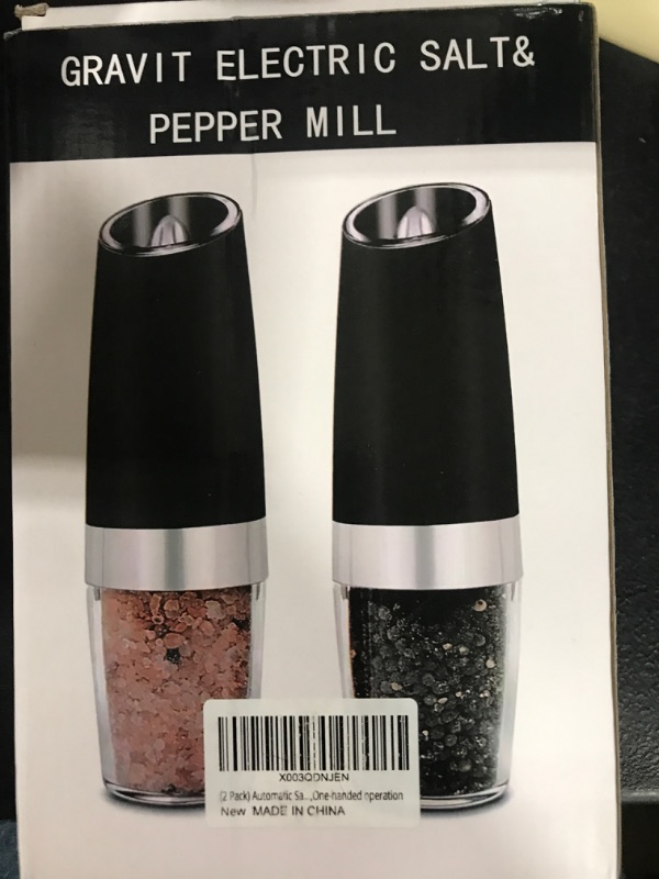 Photo 2 of (2 Pack) Automatic Salt and Pepper Grinder