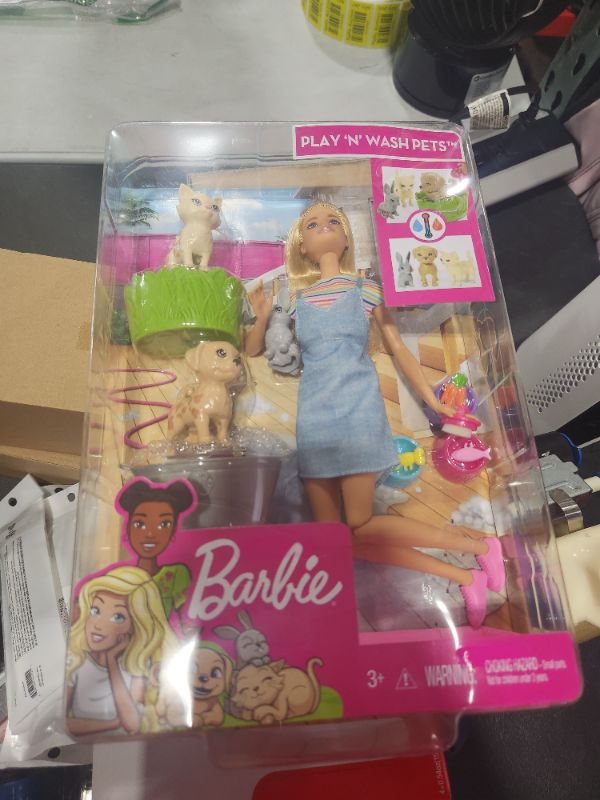 Photo 2 of Barbie Play N Wash Pets Doll And Playset