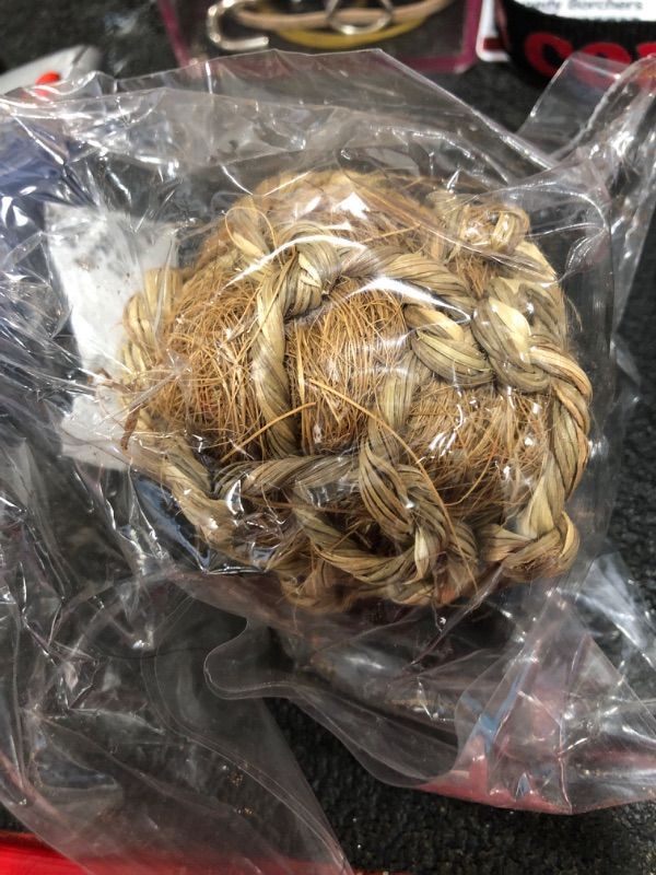 Photo 1 of SunGrow Dental Floss Fiber Ball for Rabbit, Cat, Dog, Cleans Teeth to Maintain Healthy Gums, Play Ball, Grinding and Gnawing Treats for Chinchilla, Hamsters, Gerbils 1 Piece 3 inches