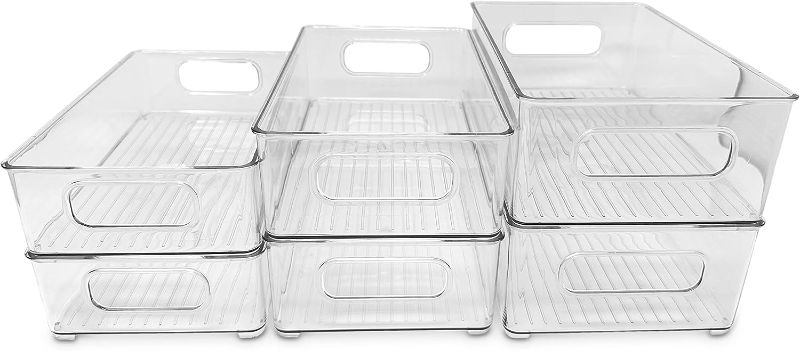 Photo 1 of  Freezer,Refrigerator Fridge Bins in 3 sizes - 6pack