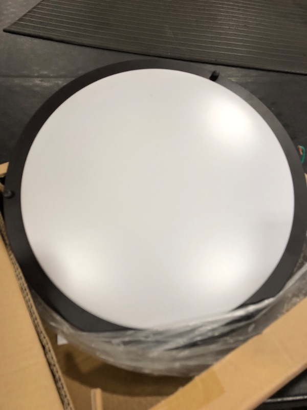 Photo 2 of 16 inch Dimmable LED Flush Mount Ceiling Light, Oil Rubbed Bronze, 36W, 2200LM, 2.7/3/3.5/4K/5K Adjustbale, 120°Light Angle, CRI80, Ceiling Lamp for Bedroom, Kitchen, Office, Garage, ETL Listed 16 inch Oil Rubbed Bronze.1