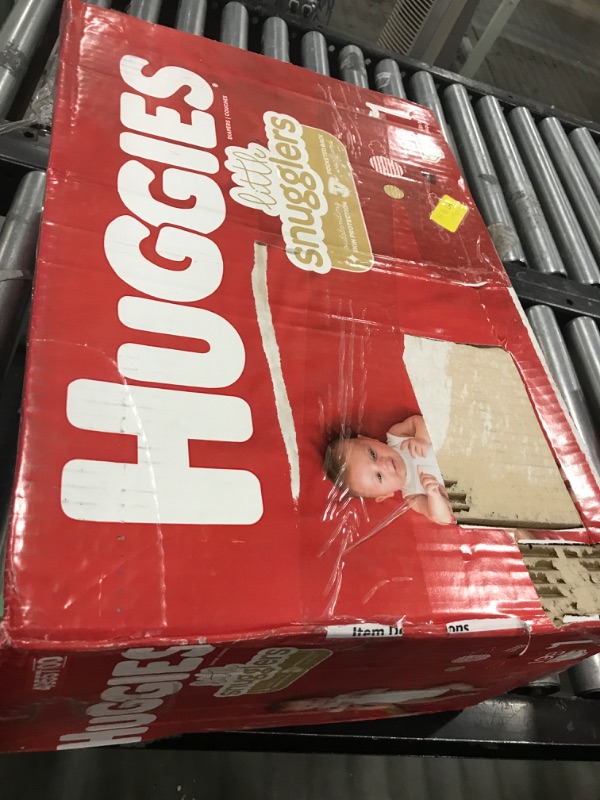 Photo 2 of Baby Diapers Size 1 (8-14 lbs), 198ct, Huggies Little Snugglers Newborn Diapers Size 1 (198 Count)