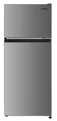 Photo 1 of 18.5 in. 4.5 cu.ft. 2-Door Mini Refrigerator in Platinum Steel with Freezer
