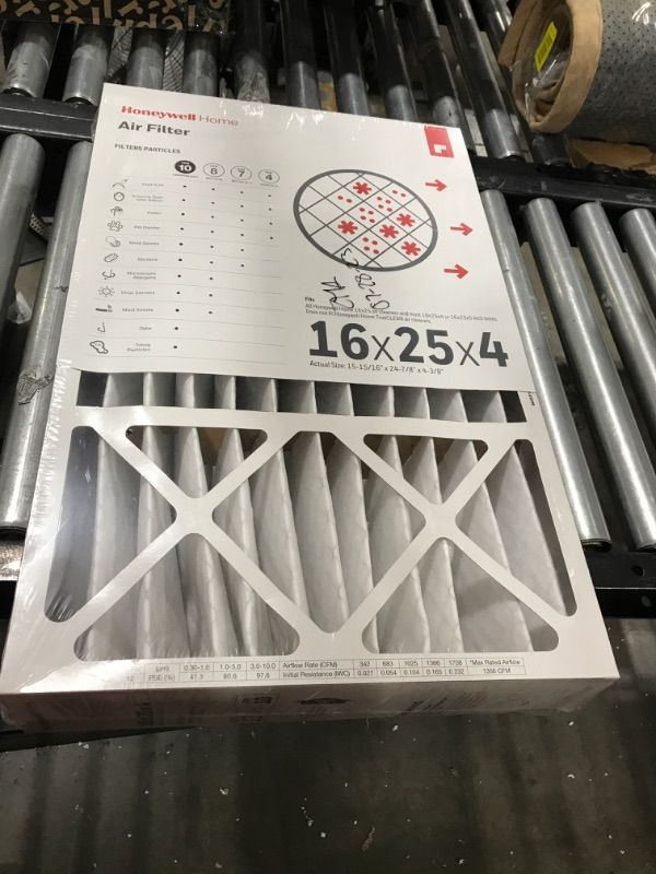 Photo 2 of 16 x 25 x 4 Pleated MERV 12 - FPR 10 Air Filter