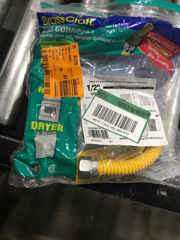 Photo 2 of 1/2 in. MIP x 1/2 in. MIP x 24 in. Gas Connector (1/2 in. OD) w/Safety+Plus2 Thermal Excess Flow Valve (85,000 BTU)