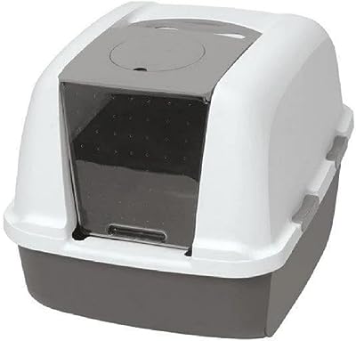 Photo 1 of  Catit Jumbo Hooded Cat Litter Pan - Warm Gray 