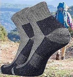 Photo 1 of (4 Pairs) SOX TOWN Merino Wool Moisture Wicking Outdoor Hiking Low Cut Socks for Men (XL)