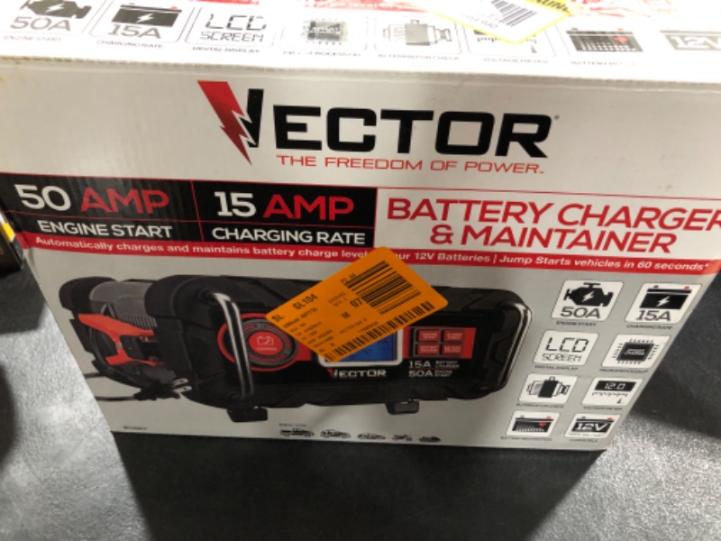 Photo 5 of Vector 15 Amp Automatic 12V Battery Charger with 50 Amp Engine Start and Alternator Check