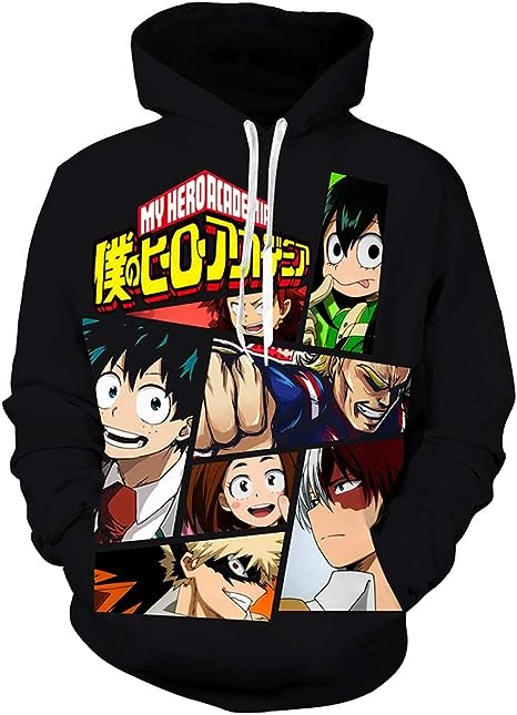 Photo 1 of Mbeliever NO Hero Academia Todoroki Shoto Izuku 3D Print Anime Hoodie Sudadera Cosplay Jacket Sweatshirt Costumes Unisex ---MED