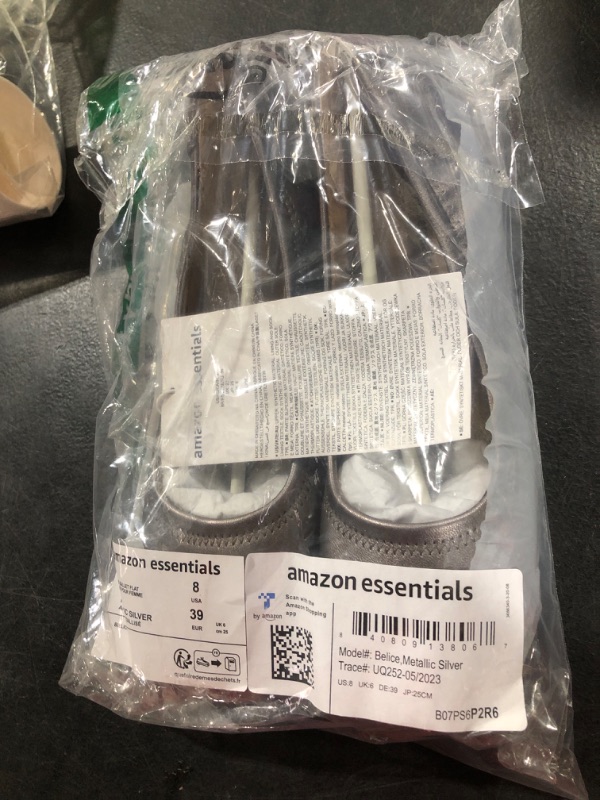 Photo 1 of Amazon Essentials Women's Belice Ballet Flat 8 Dark Grey SIZE 8