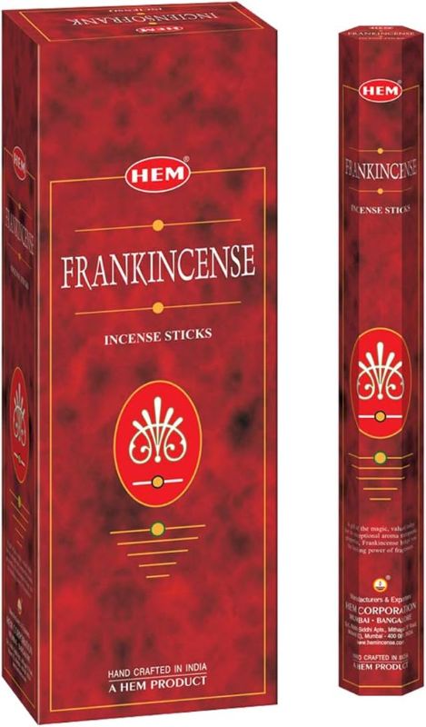 Photo 1 of  Frankincense - Box of Six 20 Sticks Tubes, 120 Sticks Total - HEM Incense From India 