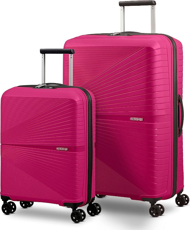 Photo 1 of  American Tourister Airconic Hardside Expandable Luggage with Spinners | Deep Orchid | 2PC SET (Carry-on/Large) 