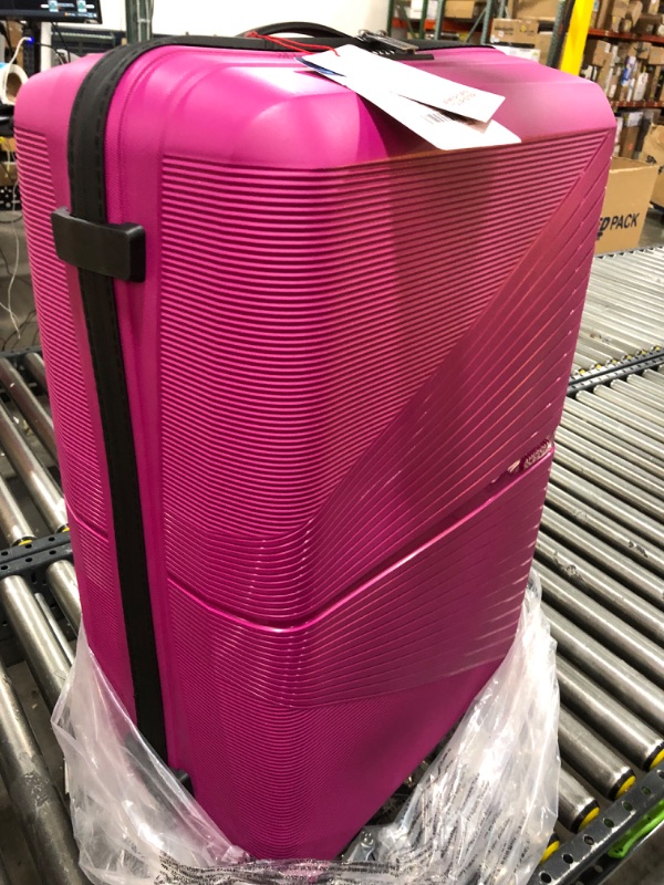Photo 2 of  American Tourister Airconic Hardside Expandable Luggage with Spinners | Deep Orchid | 2PC SET (Carry-on/Large) 