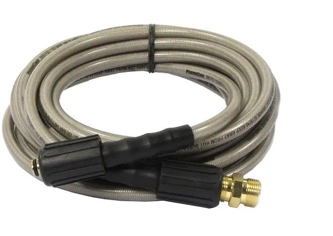 Photo 1 of 1/4 in. x 25 ft. Replacement/Extension Hose with M22 Threaded Connections for 3200 PSI Cold Water Pressure Washers
