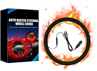 Photo 1 of  Heated Steering Wheel Cover 15" Steering Wheel Warmer 12V Heated Auto Steering Wheel Protector Cover for Winter Universal Fit Steering Wheel Outer for Cars Trucks Vans