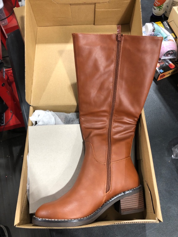 Photo 1 of Jeossy Women's 9661 Knee High Boots | Riding High Boots with Inner Zipper and Side Hidden Elastic Band size 7
