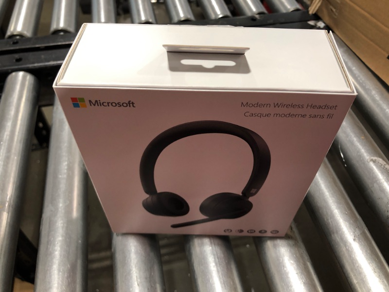 Photo 2 of Microsoft Modern - Wireless Headset,Comfortable Stereo Headphones with Noise-Cancelling Microphone, USB-A dongle, On-Ear Controls, PC/Mac - Certified for Microsoft Teams - sealed-  