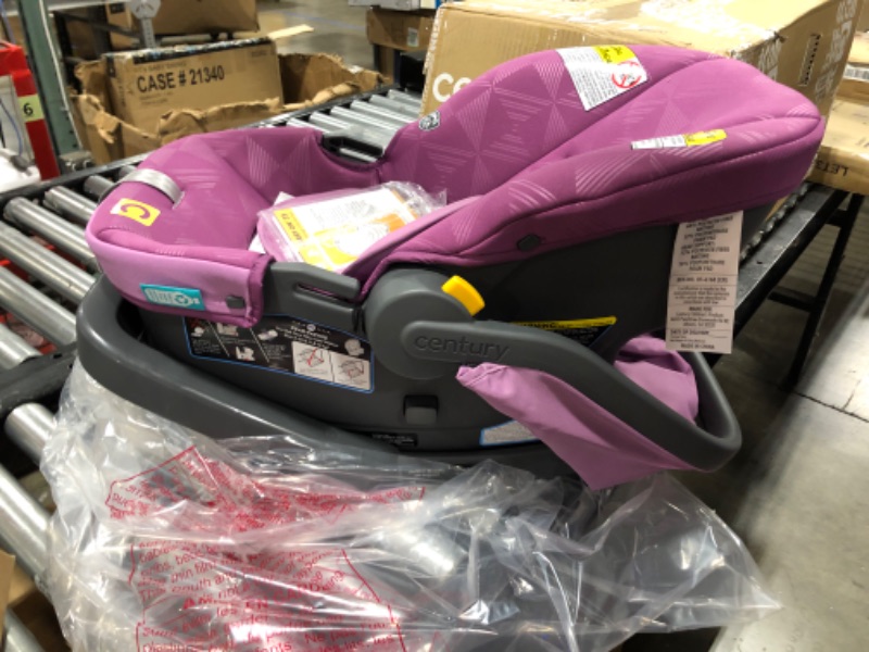 Photo 3 of Century Carry On 35 Lightweight Infant Car Seat, Berry 35 Car Seat Berry