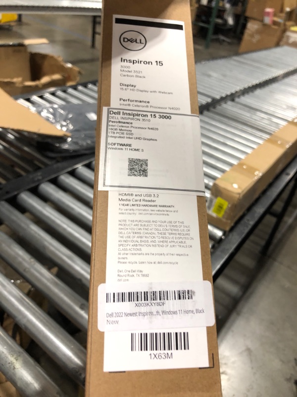 Photo 3 of -- LOCKED - LAPTOP NEEDS TO BE RESETED - Dell 2022 Newest Inspiron 15 Laptop, 15.6" HD Display, Intel Celeron N4020 Processor, 16GB DDR4 RAM, 1TB PCIe SSD, Webcam, HDMI, Wi-Fi, Bluetooth, Windows 11 Home, Black 16 GB 1 TB - PLEASE READ - 