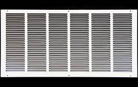 Photo 1 of 30"w X 12"h Steel Return Air Grilles - Sidewall and Ceiling - HVAC Duct Cover - White