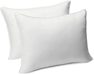 Photo 1 of Amazon Basics Down-Alternative Pillows and Pillow Protector Cases - 2-Pack, Medium Density, King
