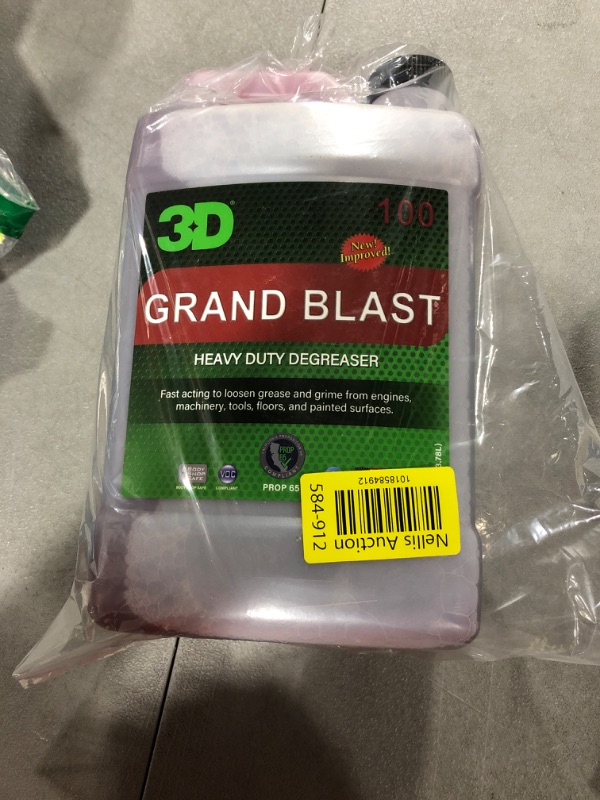 Photo 2 of 3D Grand Blast Heavy Duty Degreaser - All Purpose Cleaner Safe & Effective for Cars, Engines, Floors, Home Use - Rapidly Cleans Grease & Grime Build Up 1 Gallon
