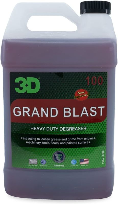 Photo 1 of 3D Grand Blast Heavy Duty Degreaser - All Purpose Cleaner Safe & Effective for Cars, Engines, Floors, Home Use - Rapidly Cleans Grease & Grime Build Up 1 Gallon
