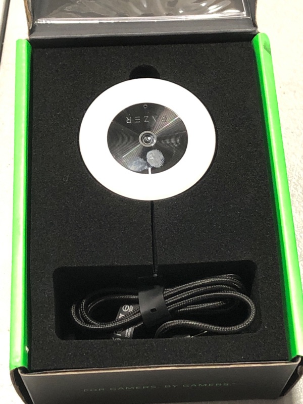 Photo 2 of Razer Kiyo Streaming Webcam: 1080p 30 FPS / 720p 60 FPS - Ring Light W/ Adjustable Brightness - Built-in Microphone - Advanced Autofocus, Black
