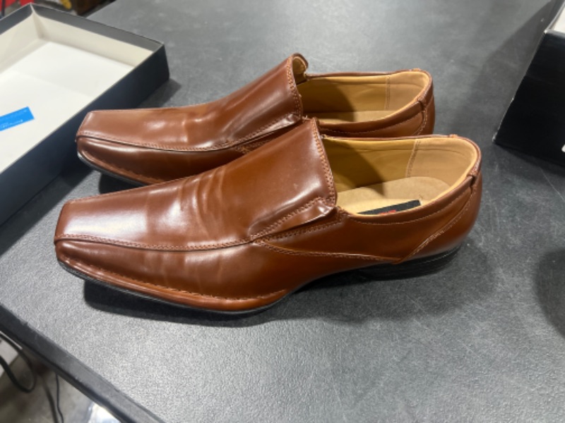 Photo 3 of Bruno Marc Men's Giorgio Leather Lined Dress Loafers Shoes SIZE 10 -brown