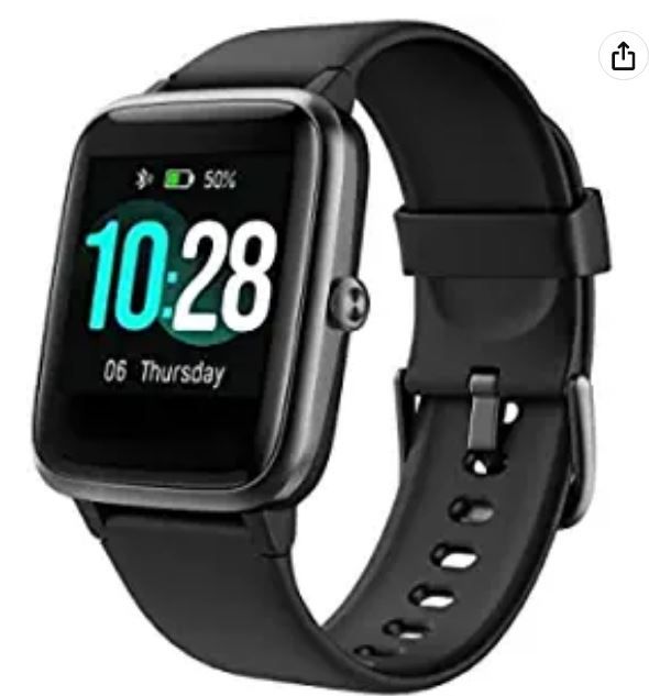 Photo 1 of Fitness Tracker, Smart Watch for Android Phones iPhone Compatible Step Tracker Heart Rate Monitor, IP68 Waterproof Fitness Watch Sleep Monitor, Calorie Counter, Pedometer for Men Women
