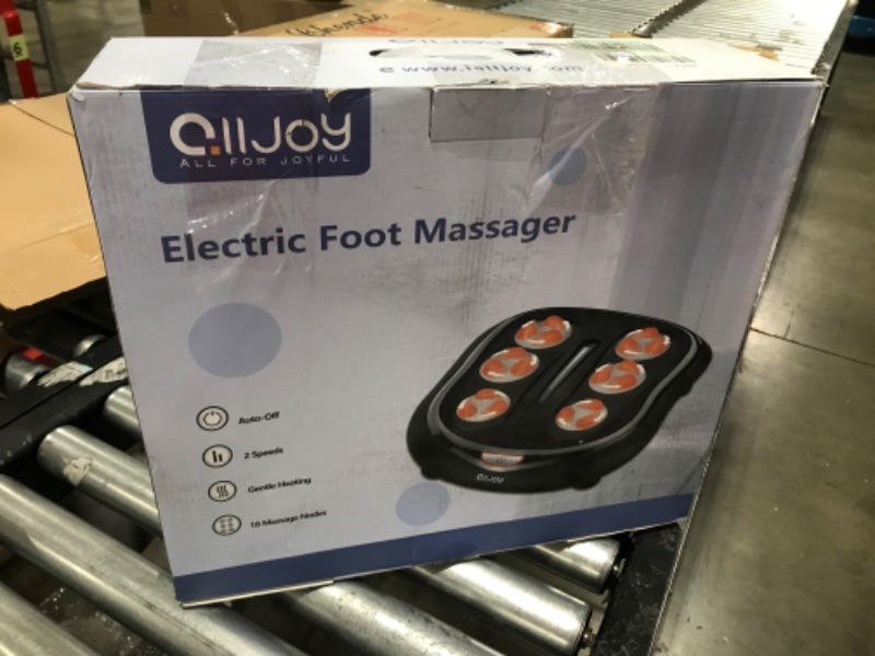 Photo 5 of Foot Massager with Heat, Alljoy Shiatsu Heated Electric Foot Massager Deep Kneading Feet & Back Massager Machine for Muscle Fatigue Relief, Home and Office Use