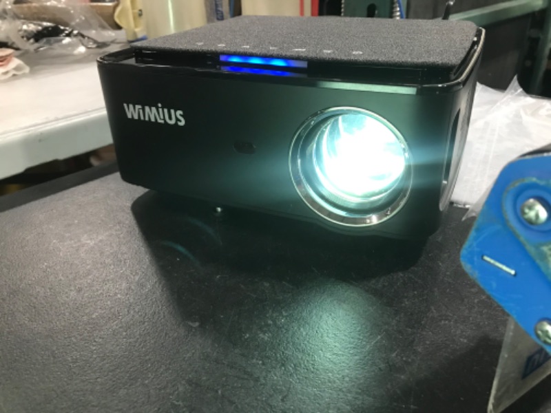 Photo 2 of 5G WiFi Bluetooth 5.2 4K Projector, WiMiUS Newest K1 Outdoor Video Projector Native 1080P 60Hz Projector Support 4P/4D Keystone, Zoom 500" Screen PPT 200,000H Works with PC DVD PS5 Smartphones
